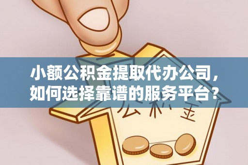盘龙小额公积金提取代办公司，如何选择靠谱的服务平台？