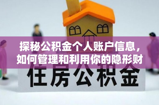 盘龙探秘公积金个人账户信息，如何管理和利用你的隐形财富