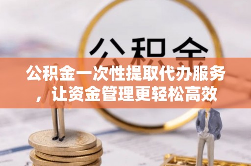 盘龙公积金一次性提取代办服务，让资金管理更轻松高效