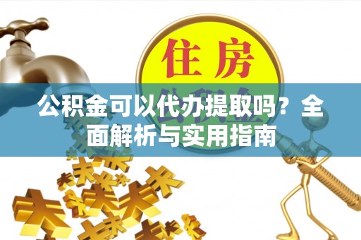 盘龙公积金可以代办提取吗？全面解析与实用指南